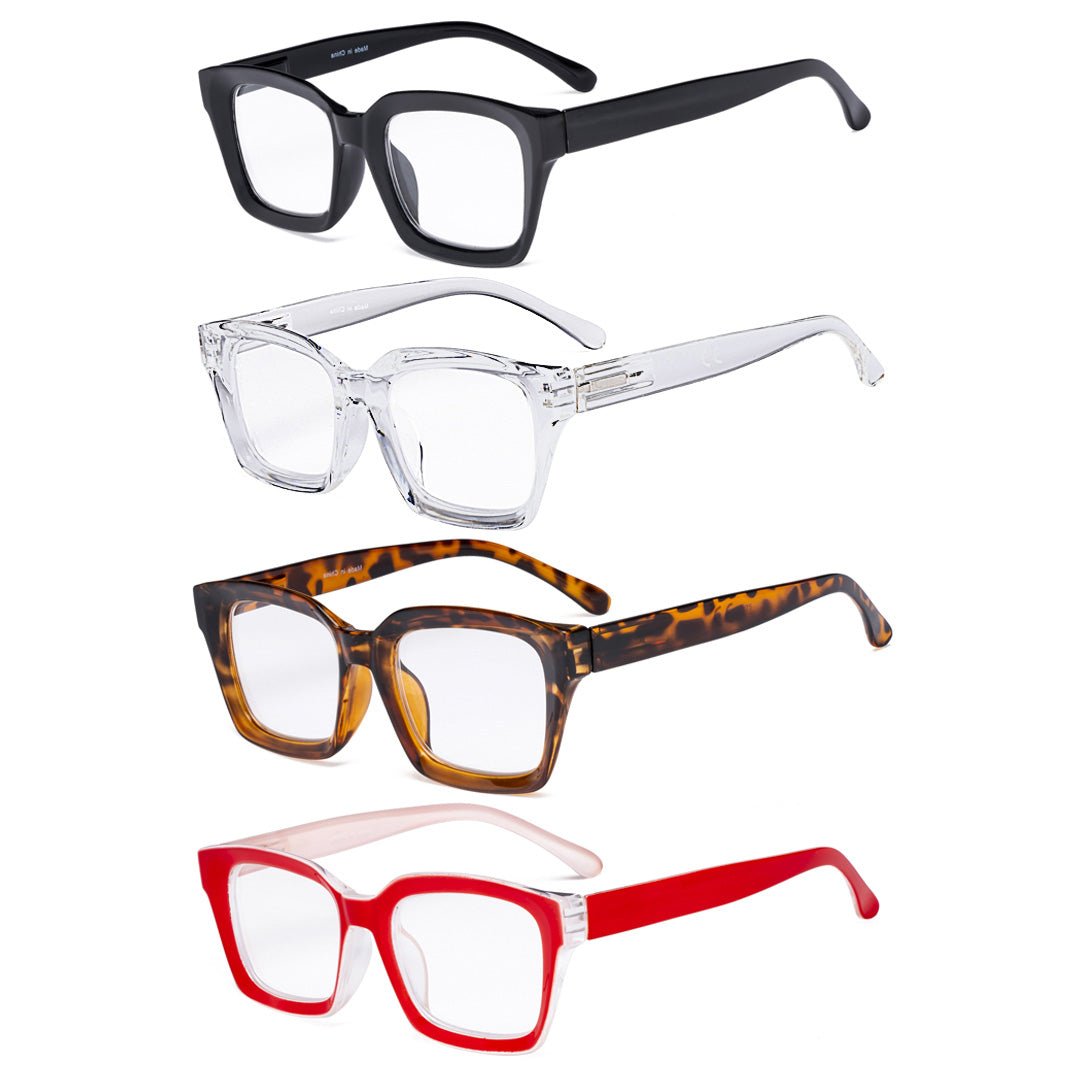 Oversized Square Sunglasses Retro Mens Women Thick Frame Glasses