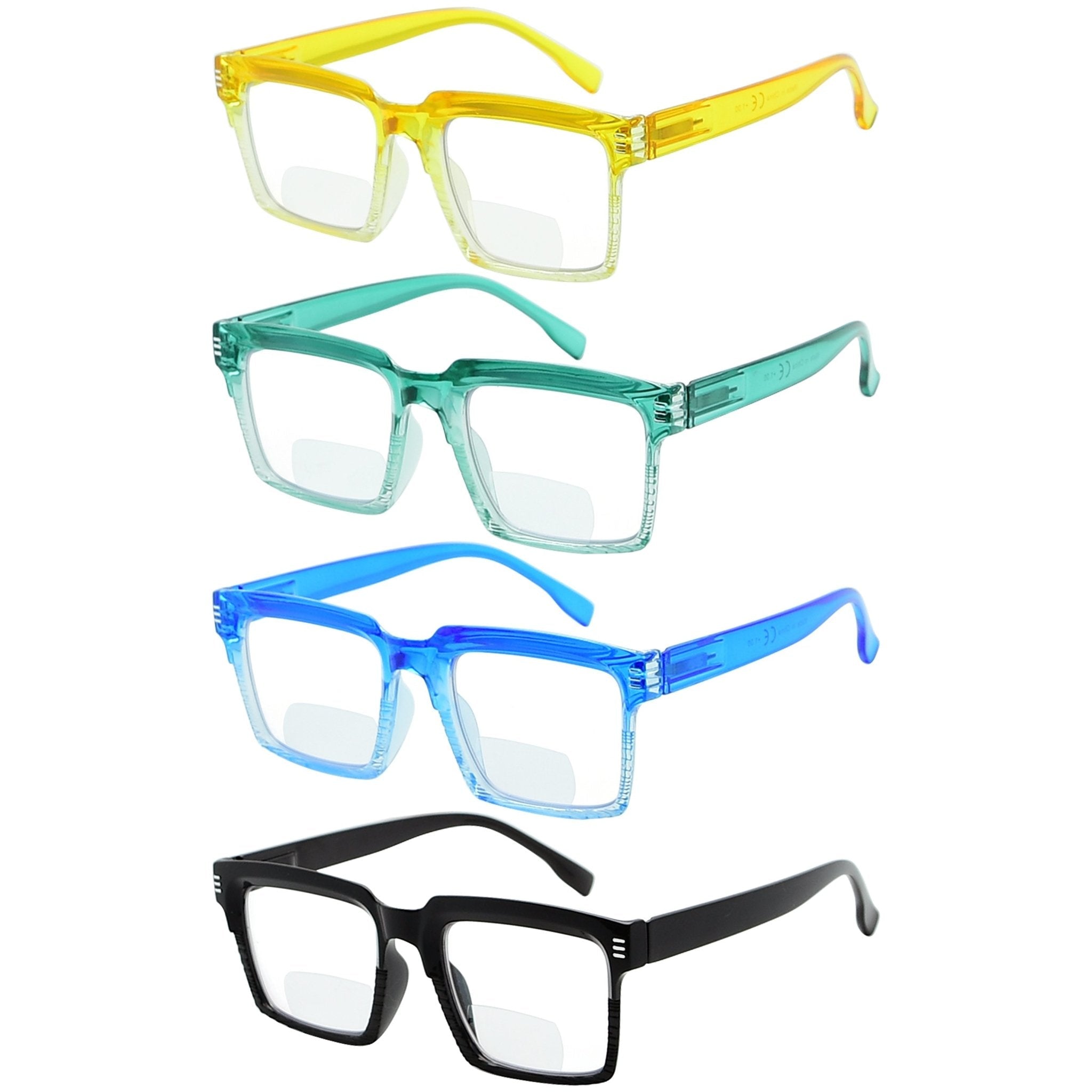 Popular Sunglasses Bifocal Pilot Readers 3 Pack Men 3 Pairs Mix / +3.50