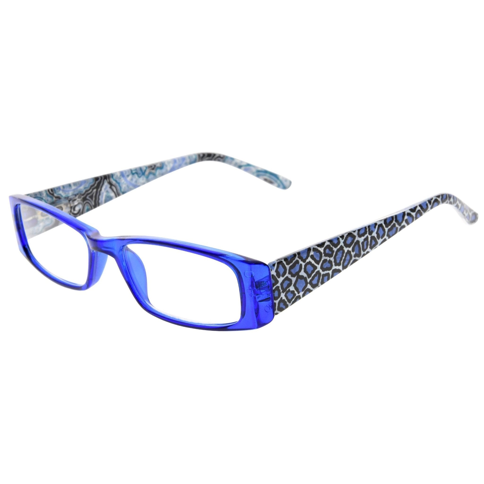 Reading Glasses Leopard Rectangle Chic Readers Women 