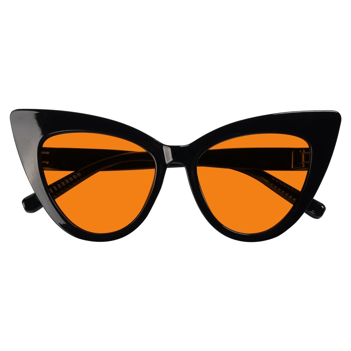 100% Blue Light Blocking Orange Cat - eye Nighttime Glasses R2318 - B98eyekeeper.com