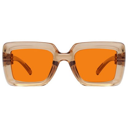 100% Blue Light Blocking Orange Thick Frame Screwless Eyewear NR2101 - B98eyekeeper.com