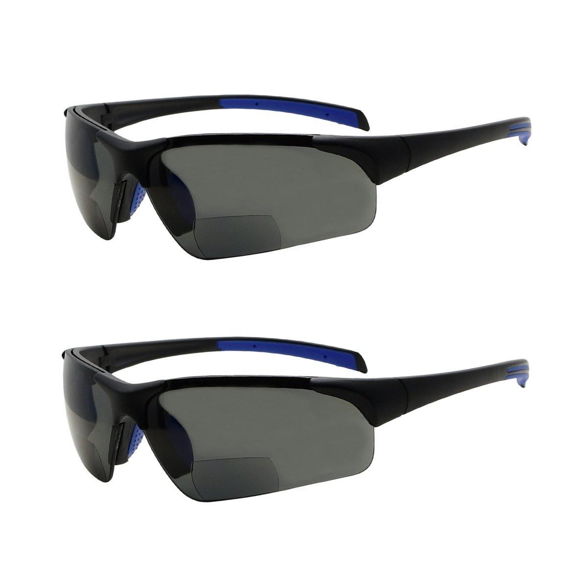 2 Pack TR90 Half - Rim Sport Bifocal Reading Sunglasses TH6186PGSGeyekeeper.com