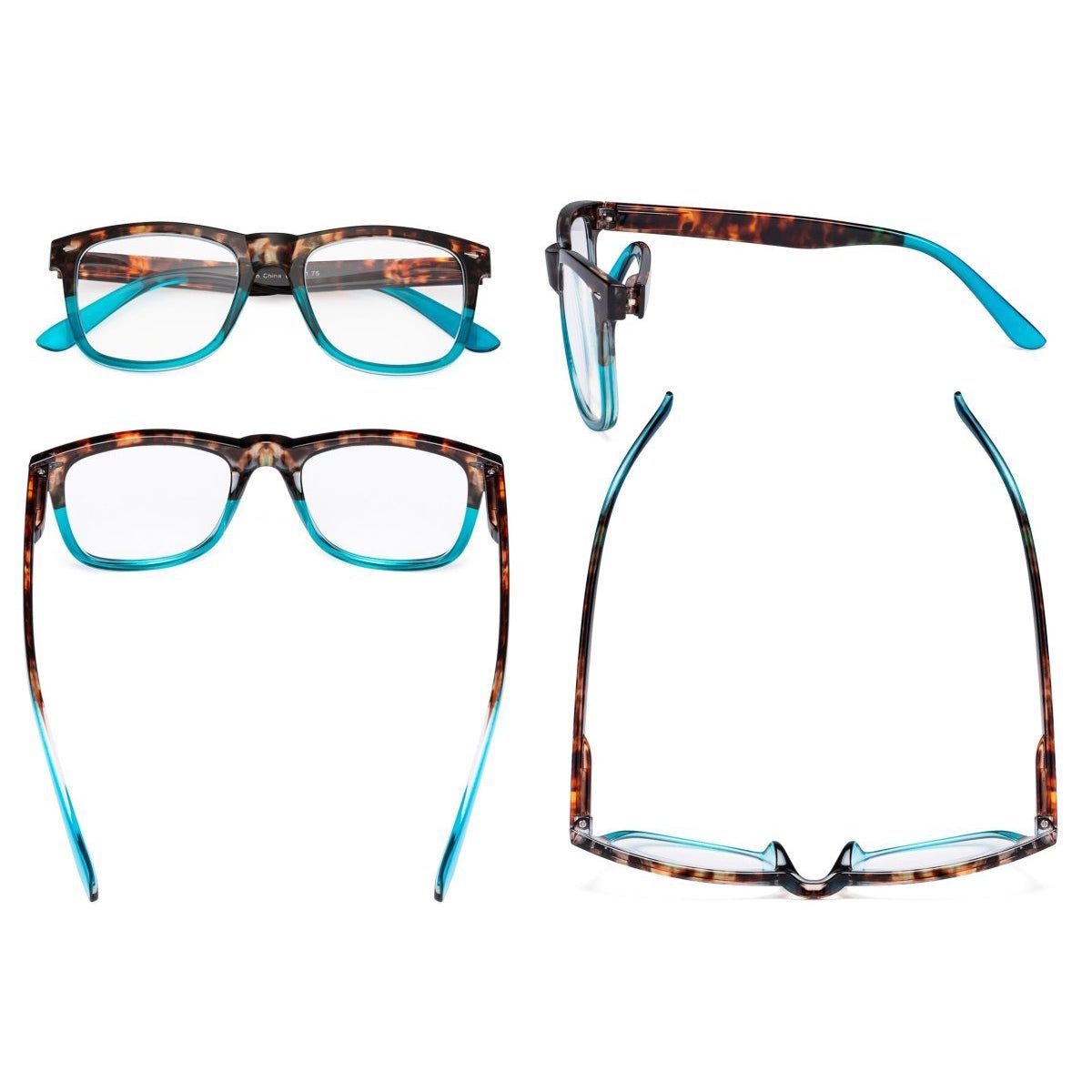 3 Pack Ladies Reading Glasses Large Lens Stylish Readers R080Deyekeeper.com