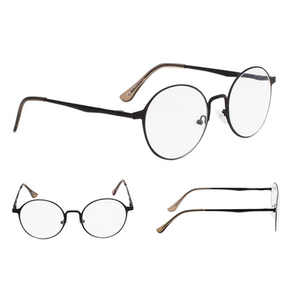 Lot de 3 lunettes de lecture rondes vintage pour femmes lectrices R15044