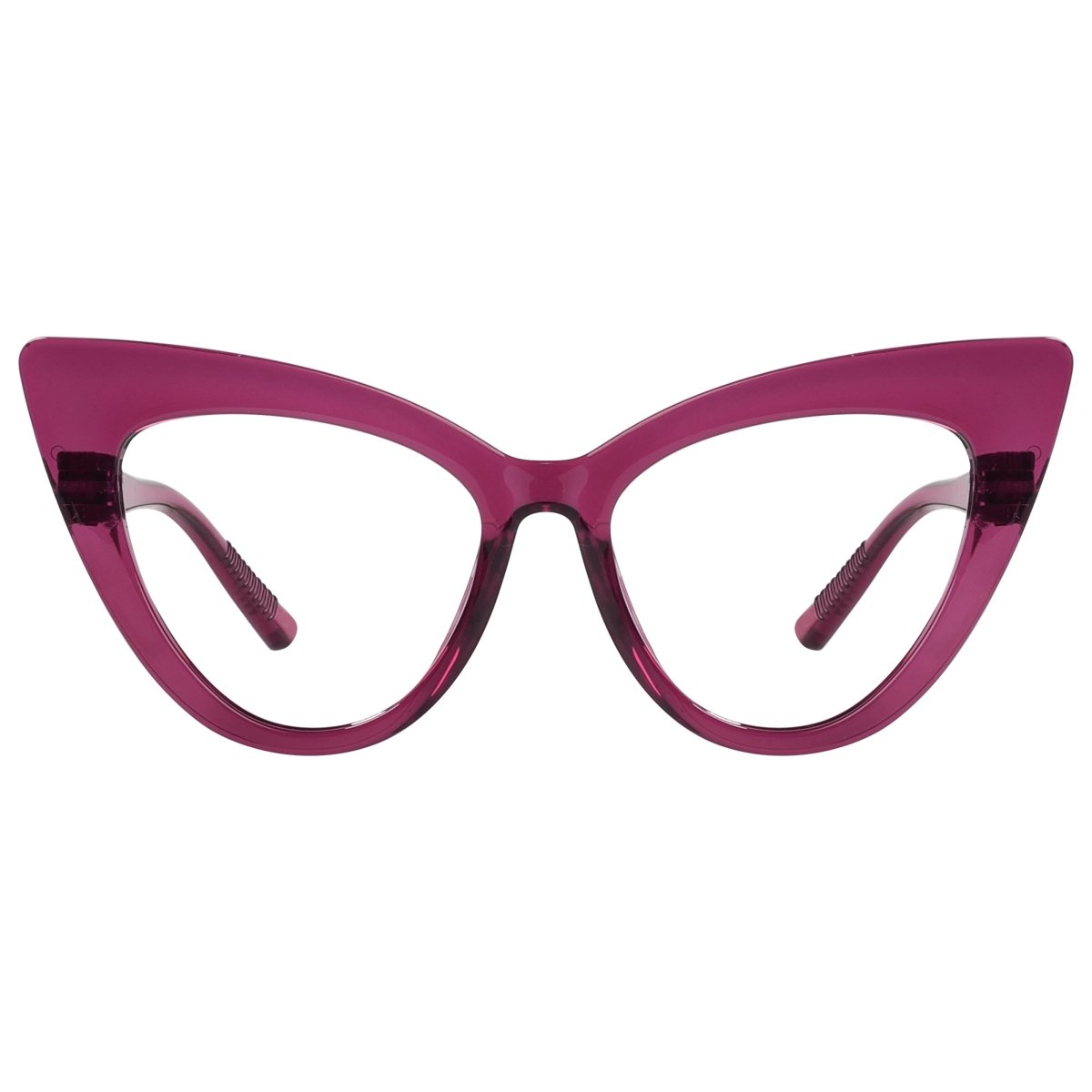 30% Blue Light Blocking Oversized Cat - eye Screwless Glasses R2318 - B15eyekeeper.com