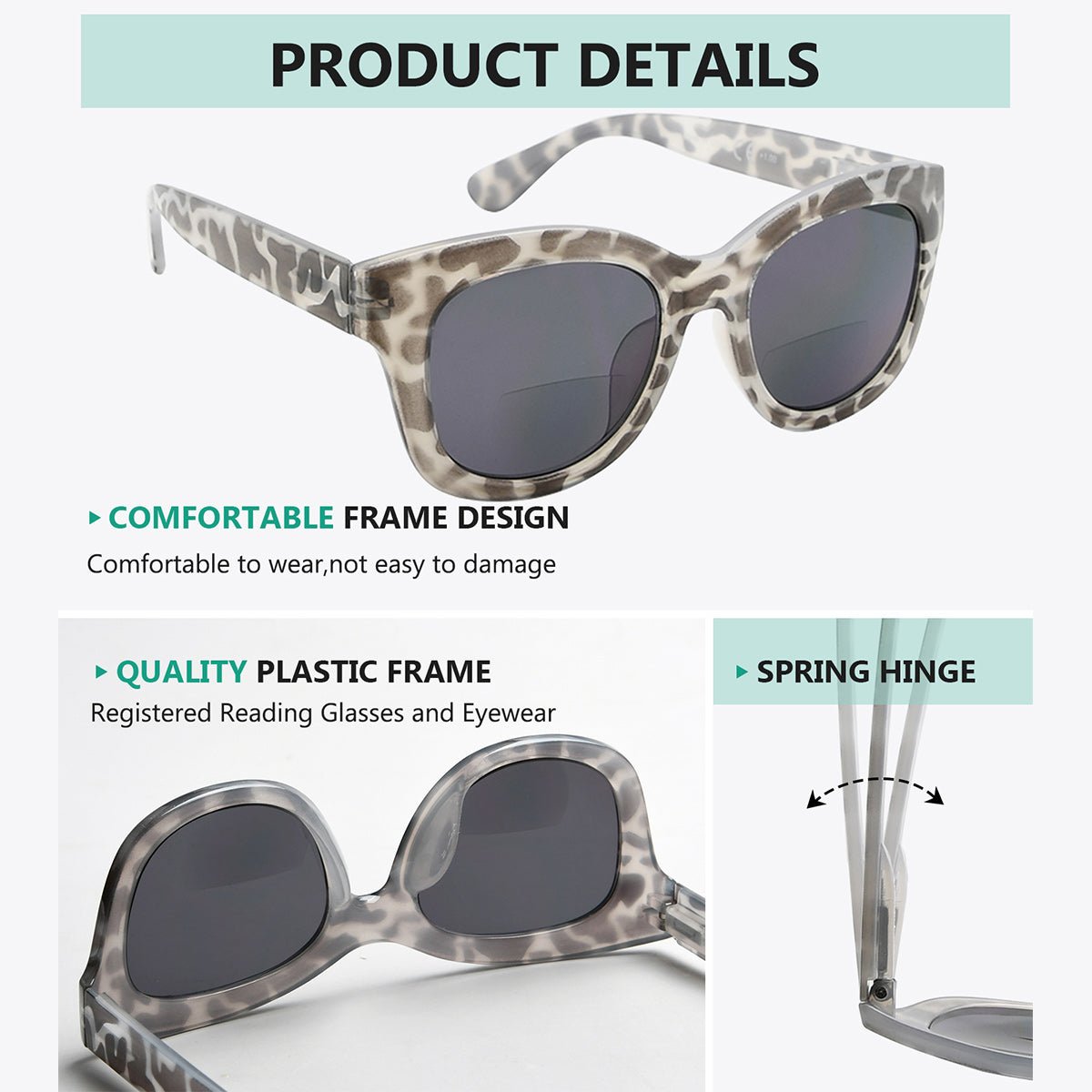 4 Pack Fashionable Bifocal Sunglasses Elegant Sunshine Readers SBR1555eyekeeper.com