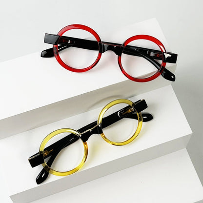 4 Pack Round Retro Design Reading Glasses Small Fun Readers R2007Ceyekeeper.com