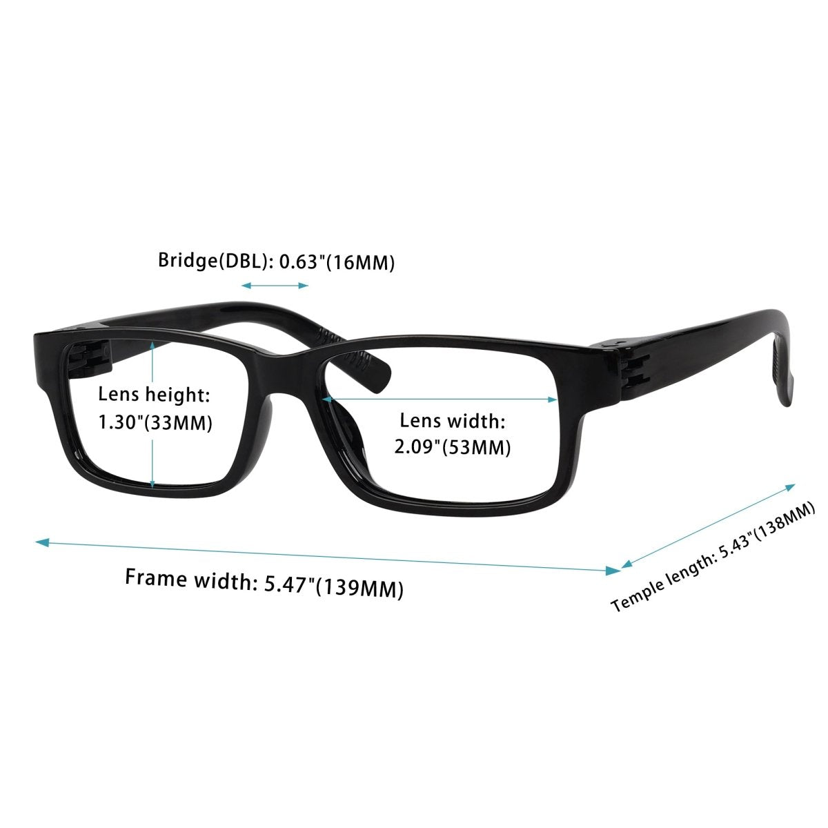 Reading Glasses Metalless Screwless Thick Spring Hinge 6 Pack Nr032 9271