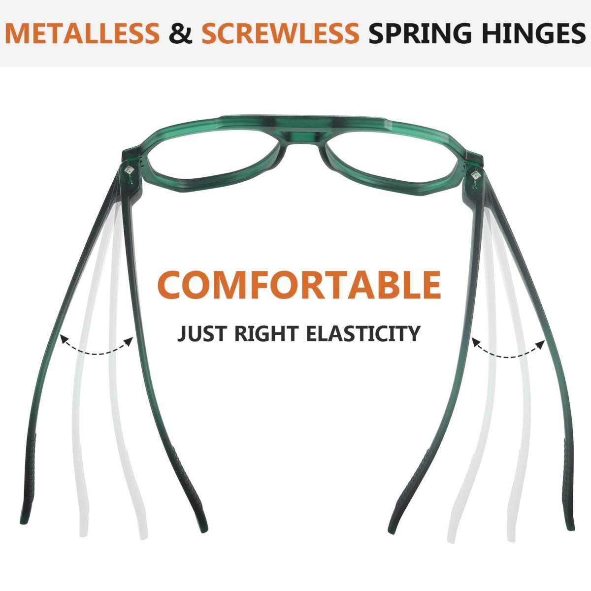 6 Pack Pilot Screwless Metalless Reading Glasses R2309eyekeeper.com