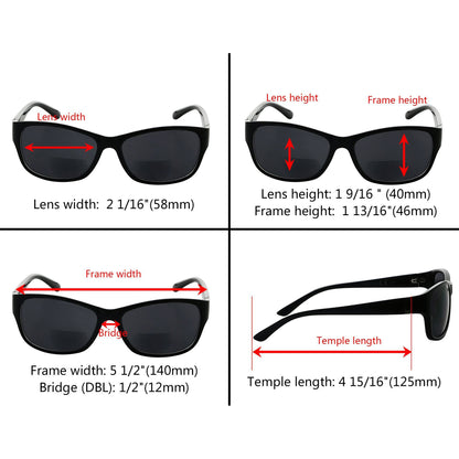 Classic Bifocal Reading Sunglasses Outdoor Sunshine Readers SG821