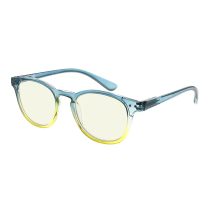 Oval Blue Light Filter Reading Glasses Cute Computer Readers UVR144