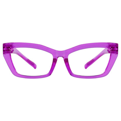 Cat - eye 30% Blue Light Blocking Metalless Screwless Eyeglasses R2516 - B15eyekeeper.com