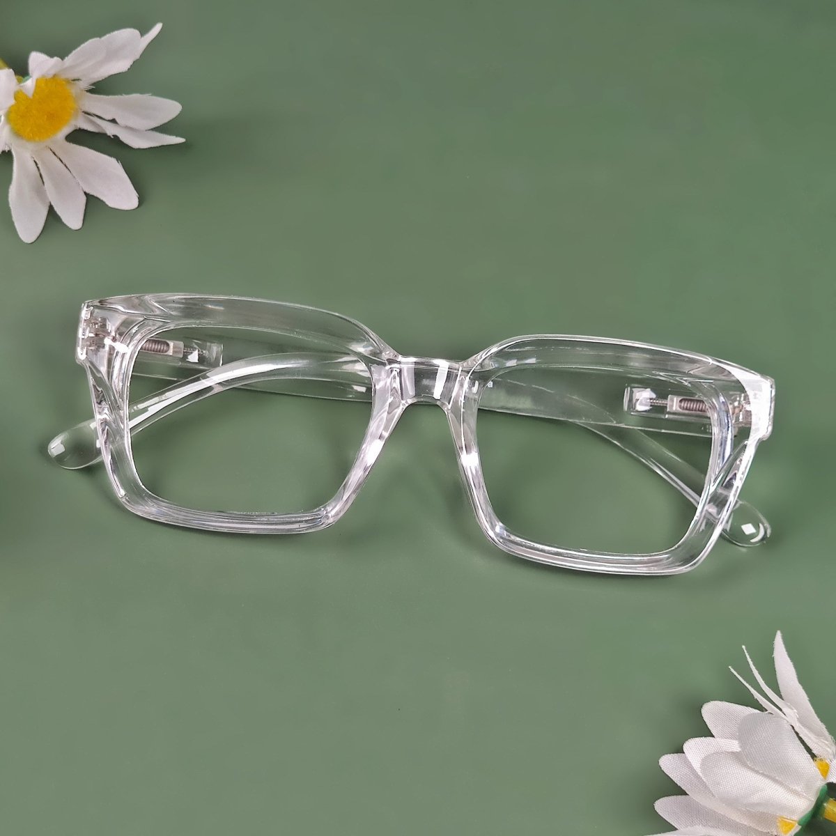 Fashionable Thicker Frame Reading Glasses Square Design R9106 - Aeyekeeper.com