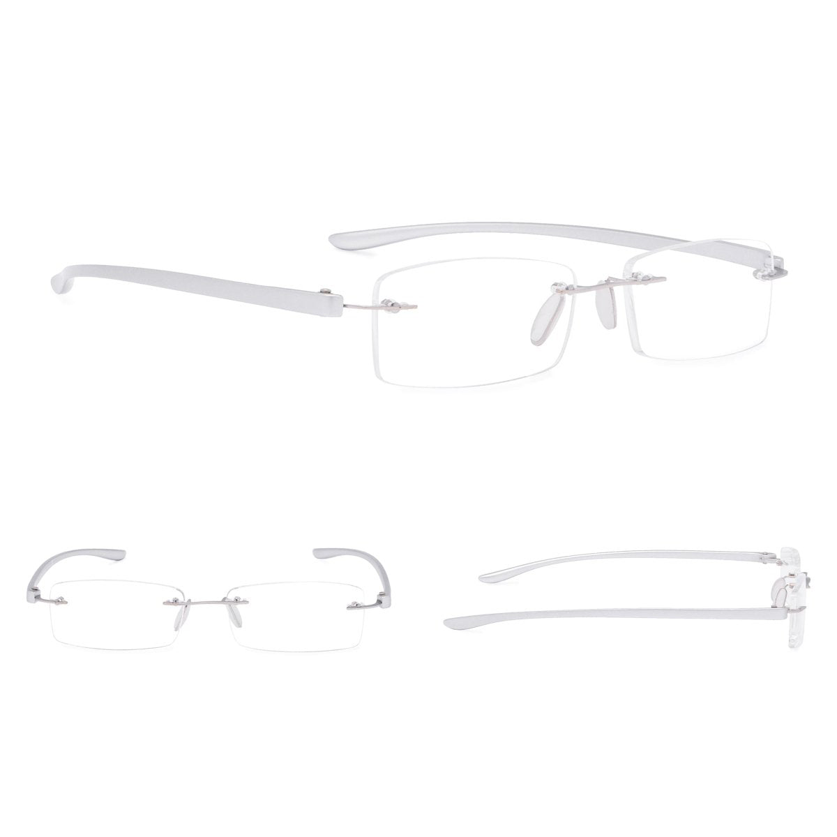 Frameless Stylish Reading Glasses Small Lenes R14001-A