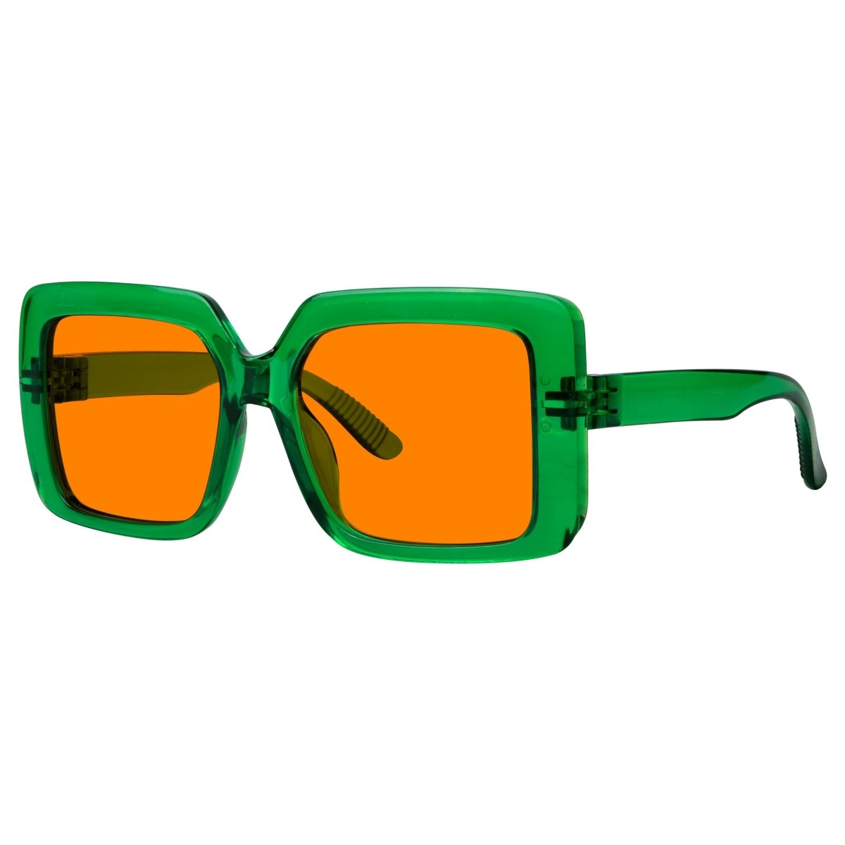 Oversized 100% Blue Blocking Glasses Orange Lens Metalless Screwless R2311 - B98eyekeeper.com