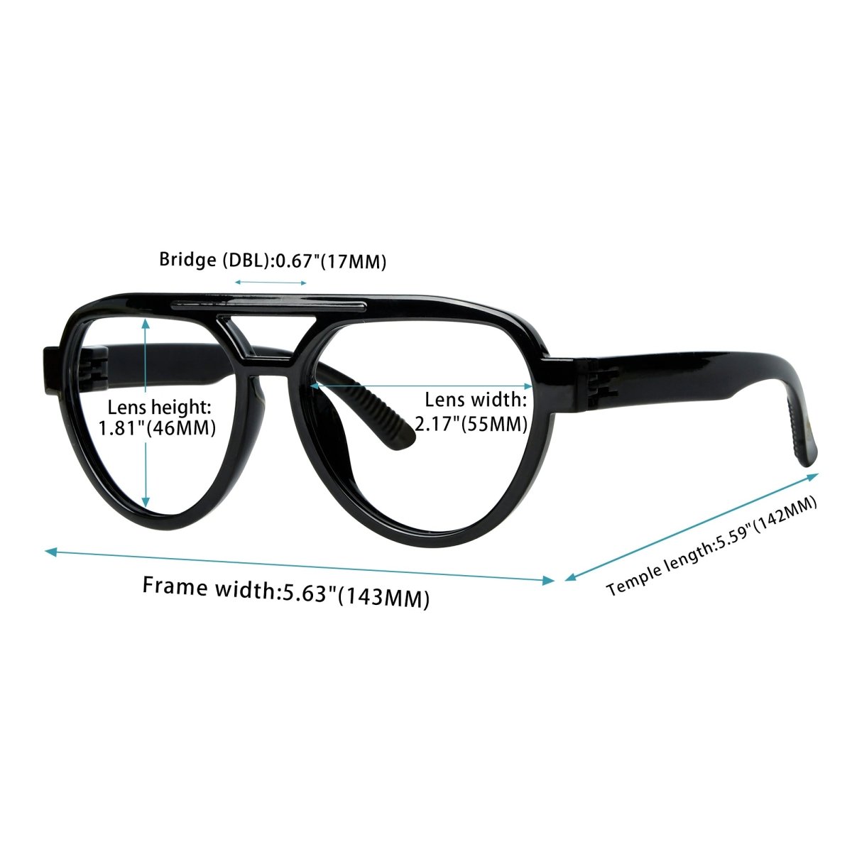 Pilot 30% Blue Light Blocking Metalless Screwless Glasses R2312 - B15eyekeeper.com