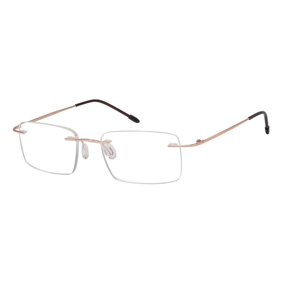 Rimless Spectacle Rectangle Reading Glasses RWK9904eyekeeper.com