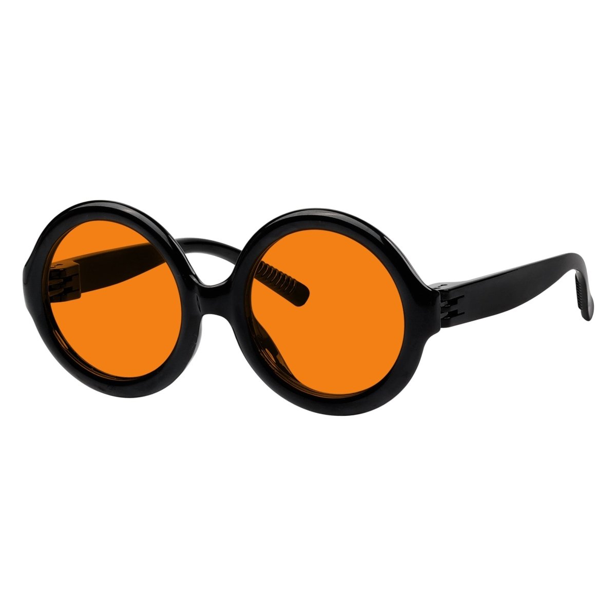 Round 100% Blue Light Blocking Orange Glasses Metalless Screwless R2313 - B98eyekeeper.com