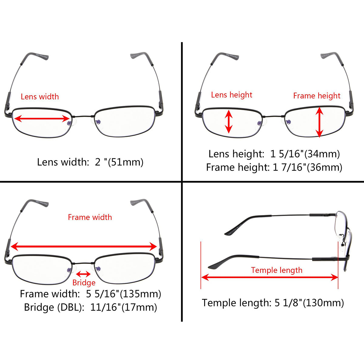 Reading Glasses Progressive Multifocus Chic Women Men eyekeeper