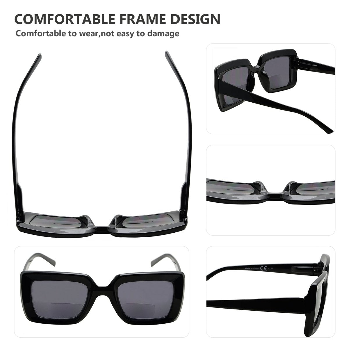 4 Pack Trendy Thicker Frame Bifocal Reading Sunglasses – eyekeeper.com