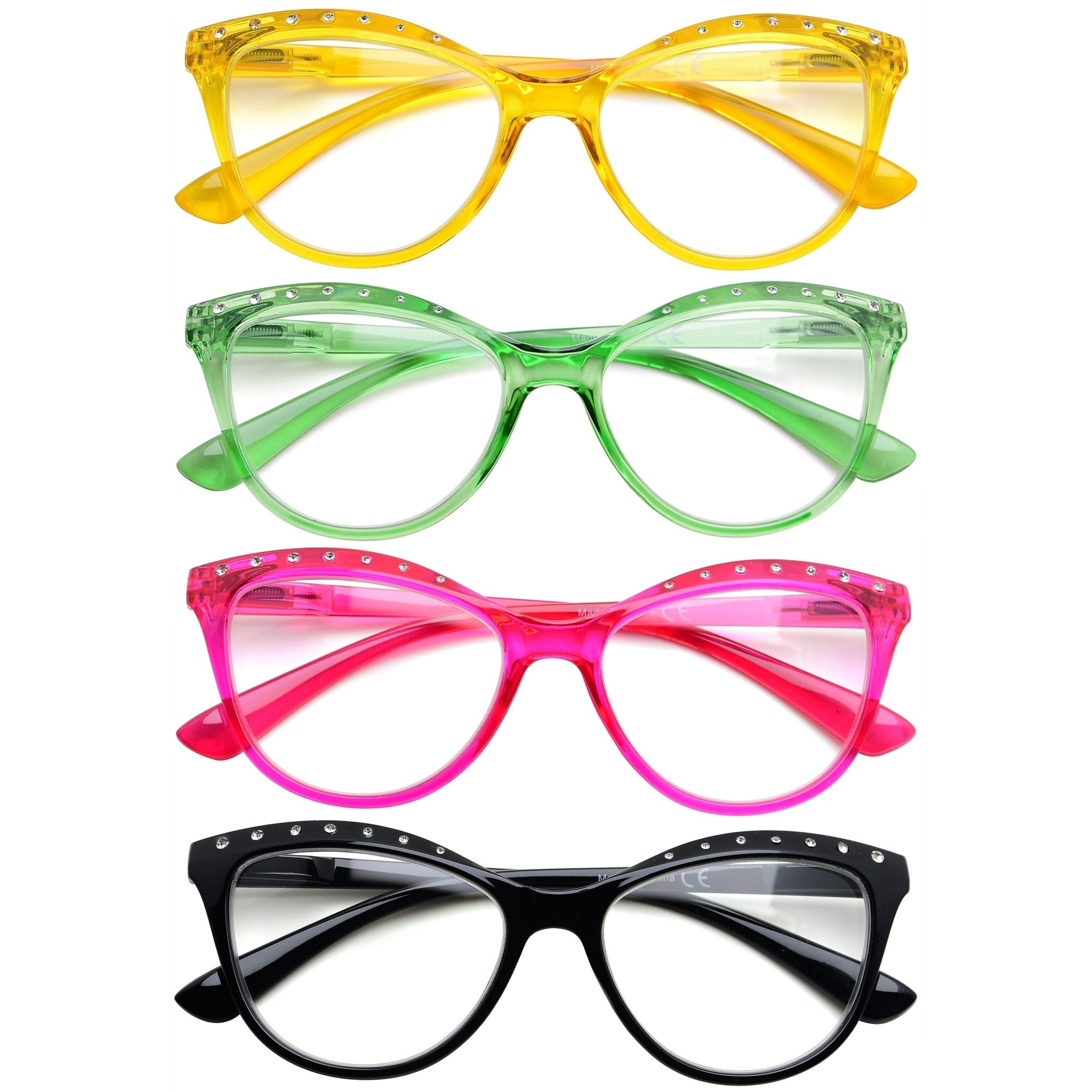 Rhinestone reading glasses online