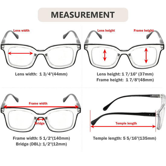 Reading Glasses Specs Chic Double Color 5 Pack Women Men – eyekeeper.com