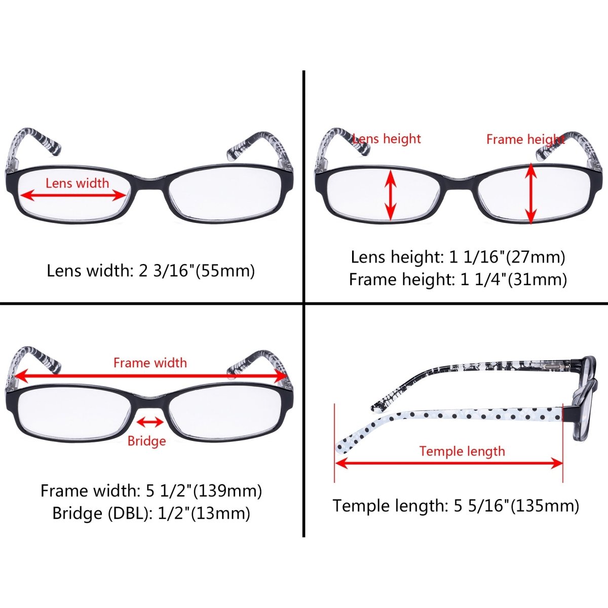 Cute Reading Glasses 5 Pack Women – eyekeeper.com