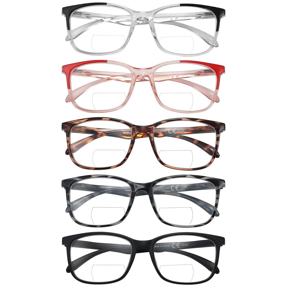 Reading Glasses Bifocal Fashionable Modern 5 Pack Women Men – eyekeeper.com