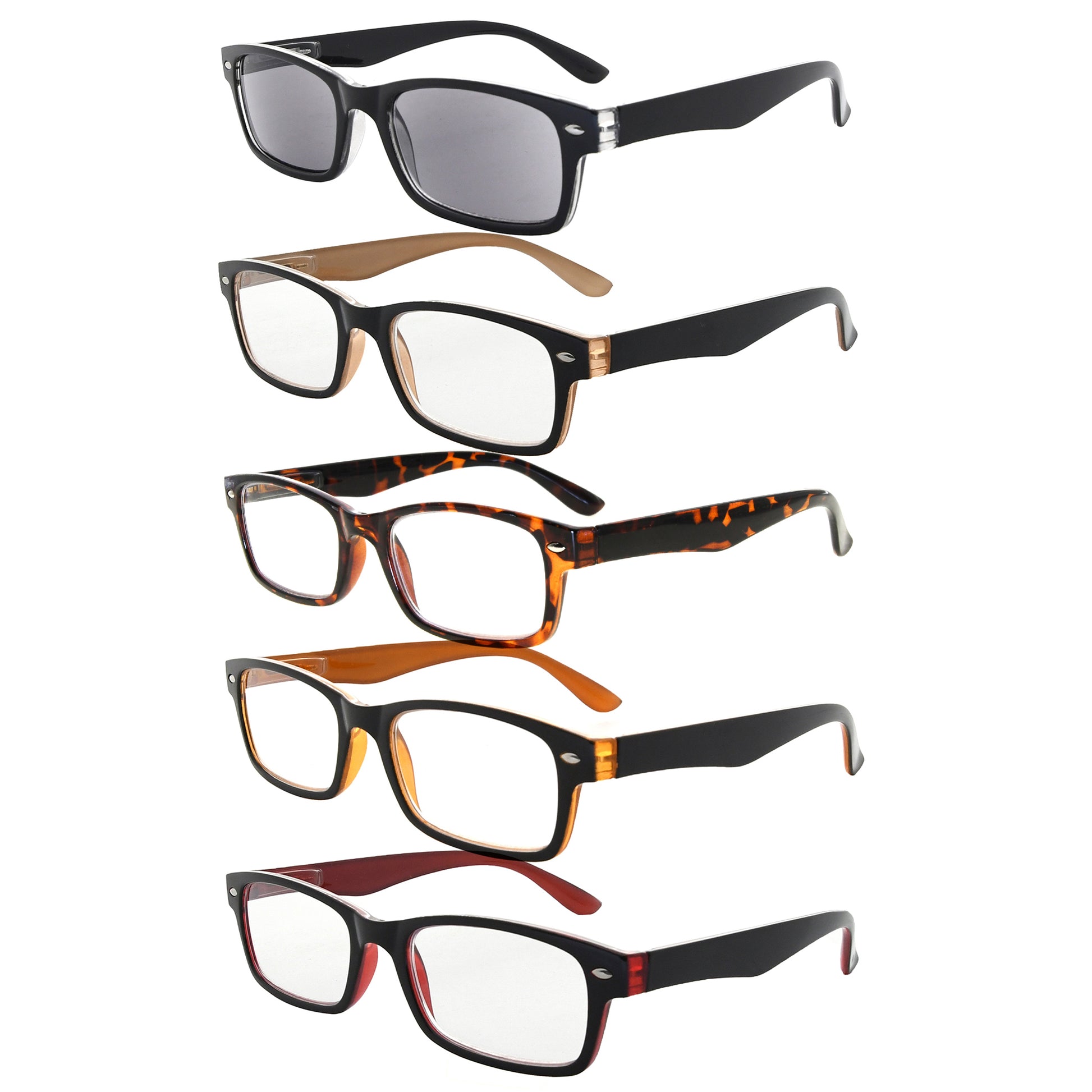 Popular Sunglasses Bifocal Pilot Readers 3 Pack Men 3 Pairs Mix / +3.50