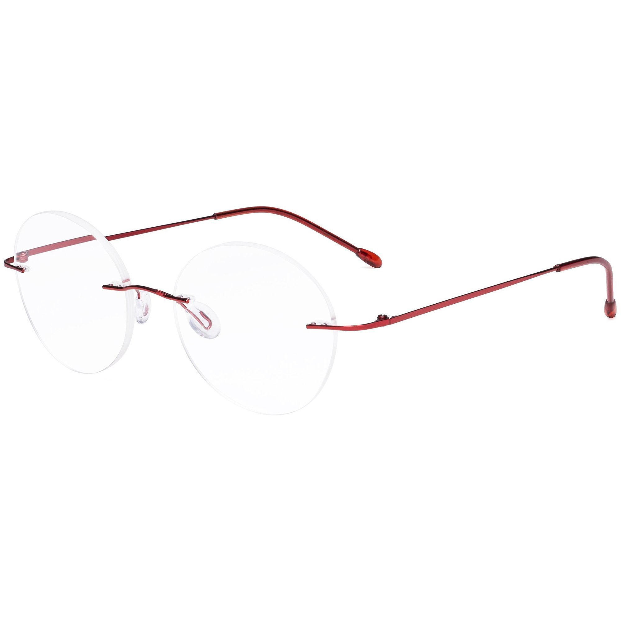 Frameless reading best sale glasses