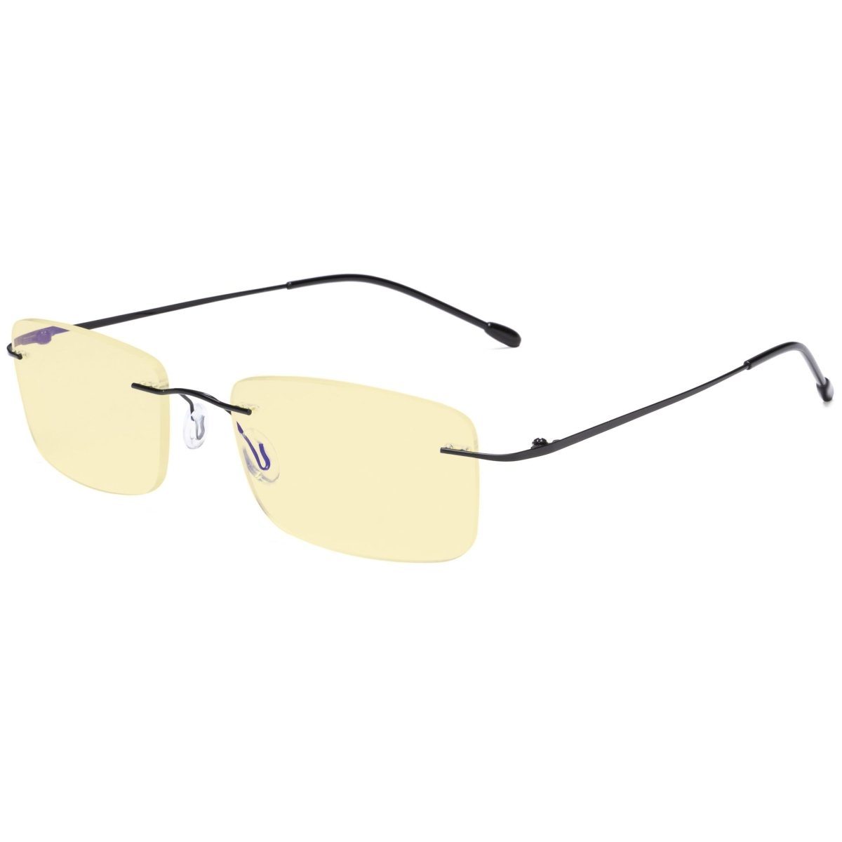 Metal Rimless Blue Light Blocking Readers Women Men 1998