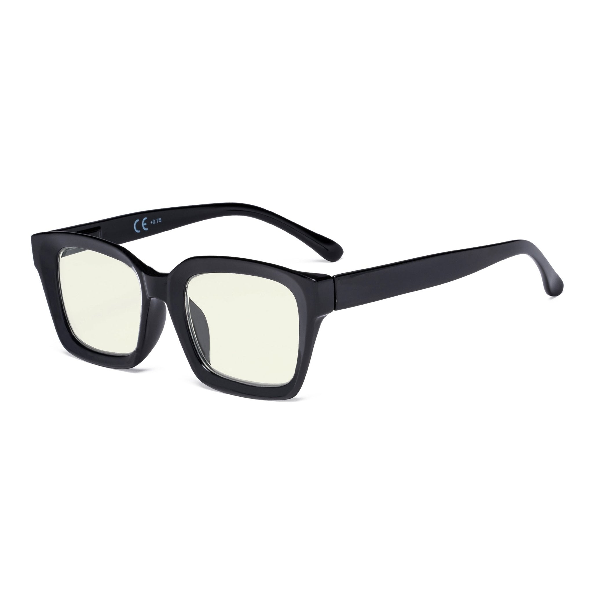 Oversized blue hot sale light glasses