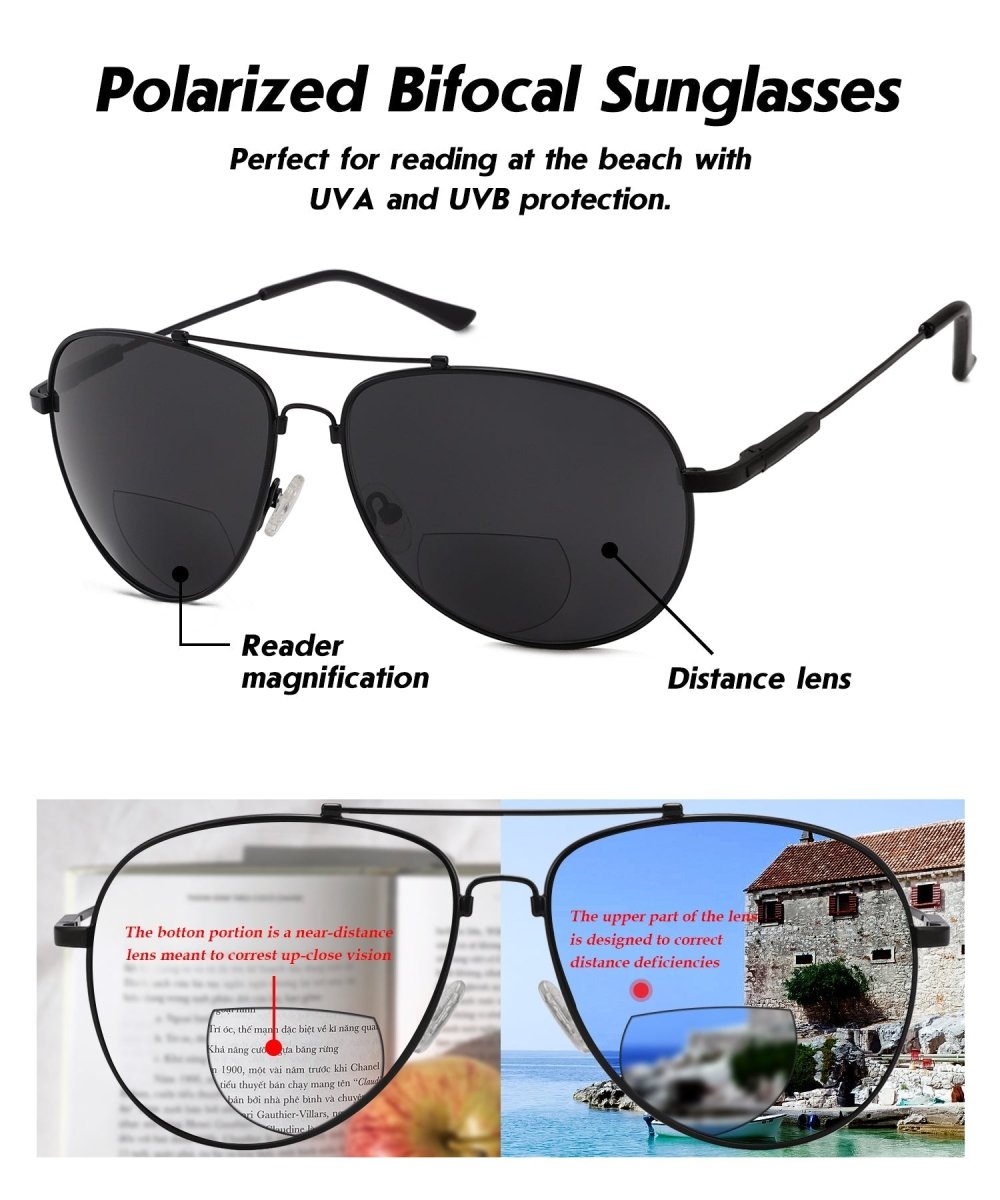 Men's polarized bifocal sales sunglasses