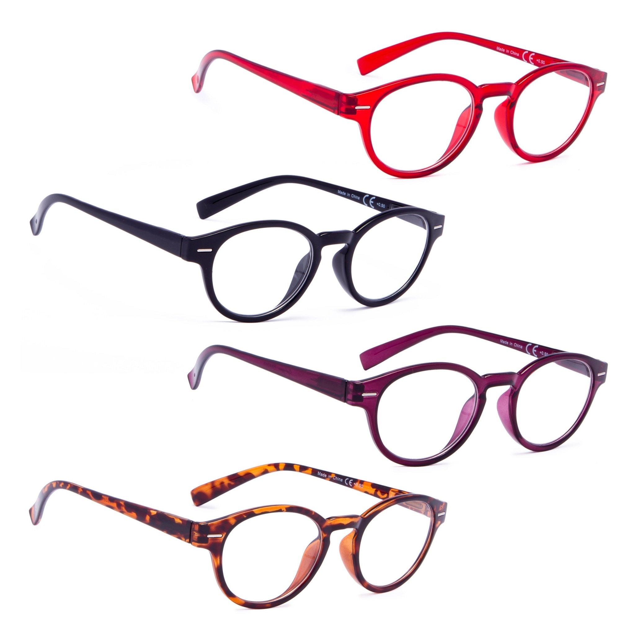 READING GLASSES 4 Pack Retro Key Hole Readers Women – eyekeeper.com