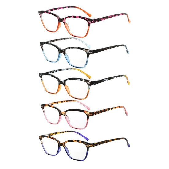 5 Pack Stylish Cat-eye Tortoise Reading Glasses Women – eyekeeper.com