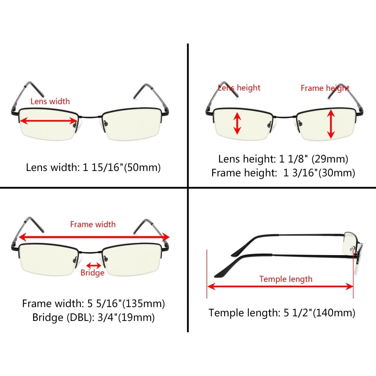 Semi rimless best sale glasses womens