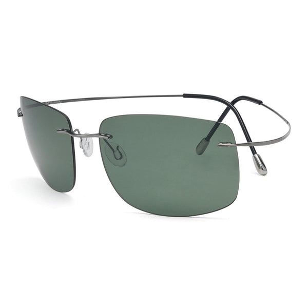 Stylish Rimless Titanium Frame Polarized Sunglasses S1505 $28.99