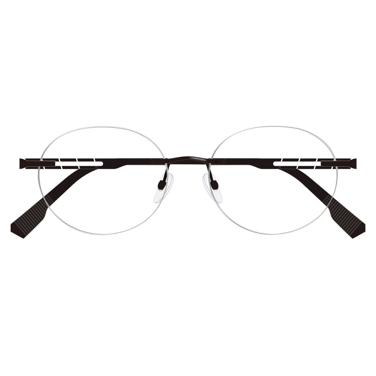 Prescription Eyeglasses Oval Rimless Titanium Rx Glasses Women Men 4969