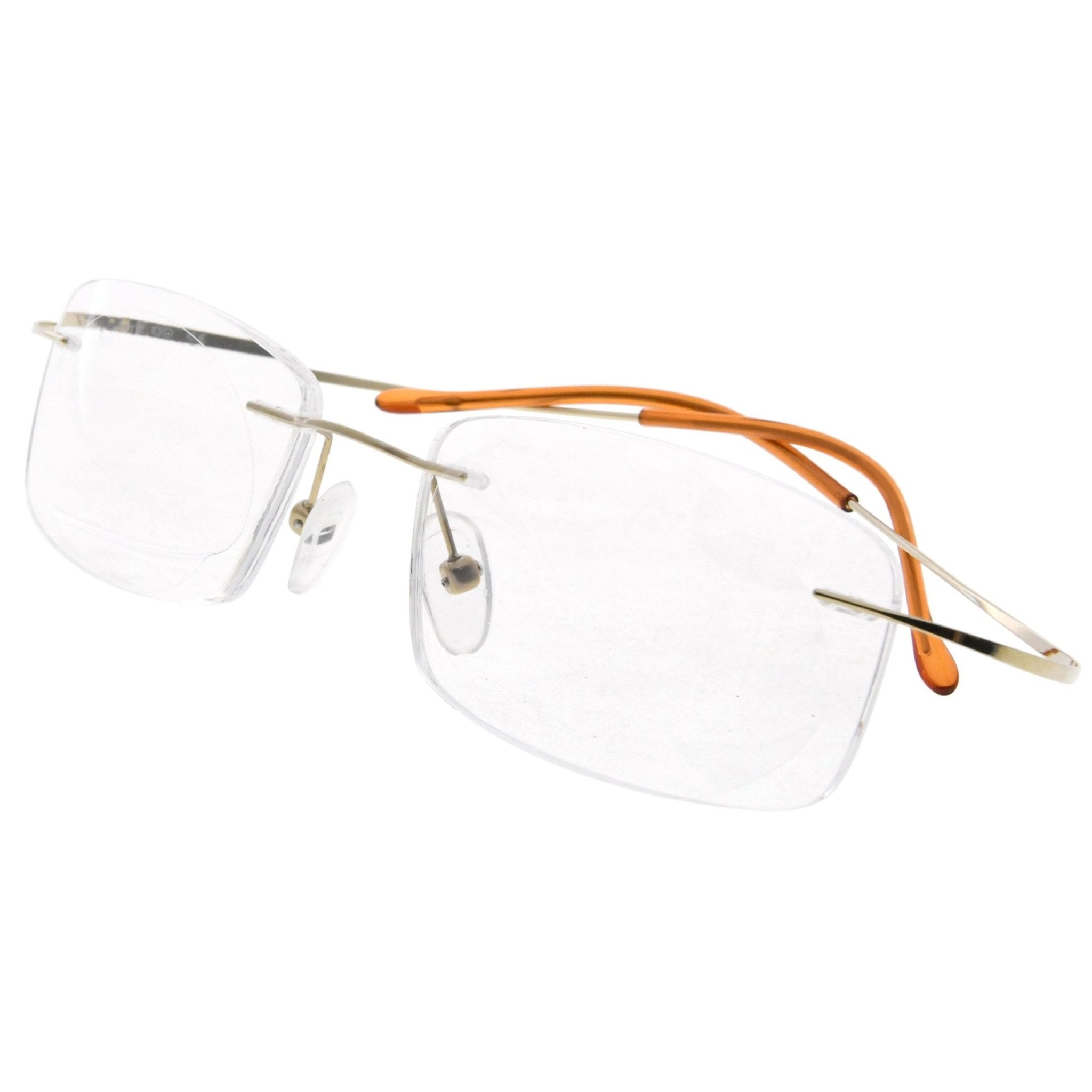 Rimless reading glasses men online